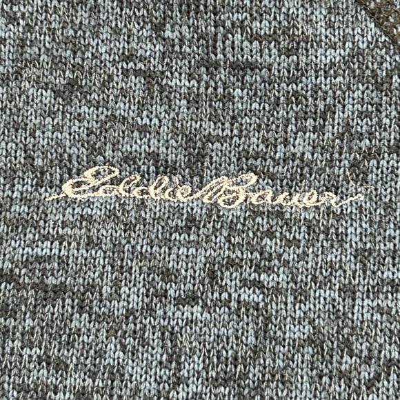 Eddie Bauer Blue Quarter-Zip Pullover size S - Picture 3 of 5